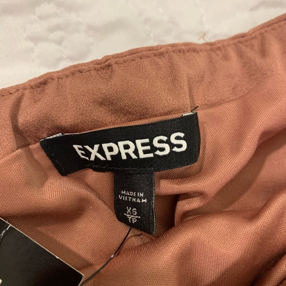 Express Light Brown Sleeveless Dress Size XS/TP.  New With Tags - Picture 3 of 12